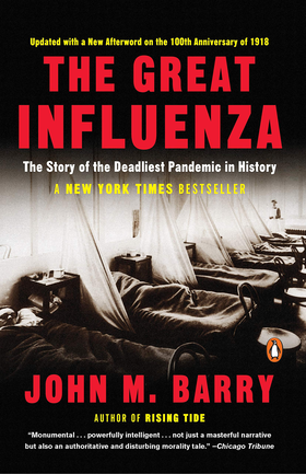 The cover of The Great Influenza by John M. Barry.